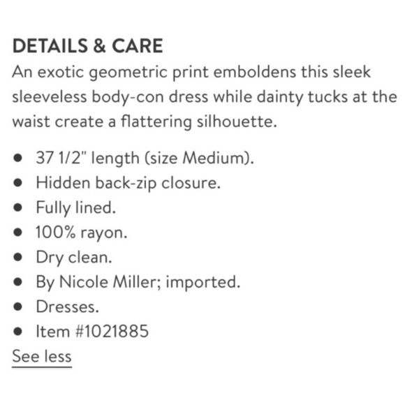 Nicole Miller NWT geo print ruched bodycon dress  *shop@iAmWarrior - Picture 4 of 8